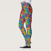 Snoepgoed, snoep, bellengom achtergrond leggings (Links)