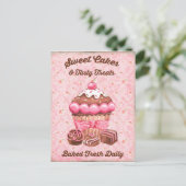  snoepgoed snoep cakeekhoorntje briefkaart (Staand voorkant)