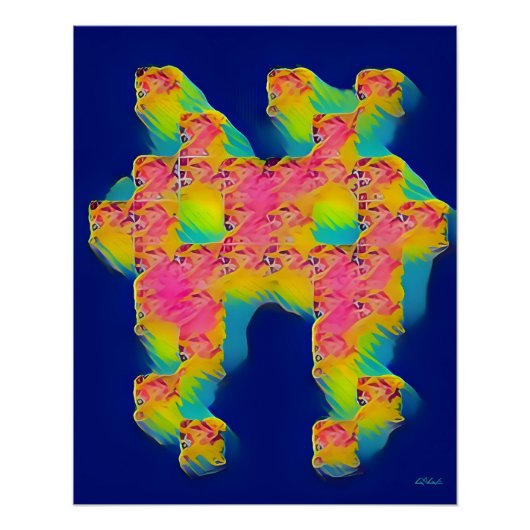 Snoepgoed Spaced Invader Perfect Poster (Voorkant)