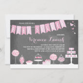 snoepgoed | uitnodiging tot baby shower (Voorkant)