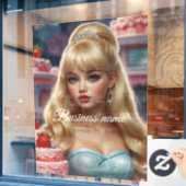 Snoepgoed Window Cling Raamsticker (Cafe Raam)