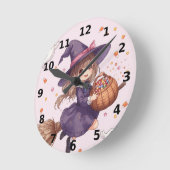 Snoepheks Halloween wandklok (Hoek)