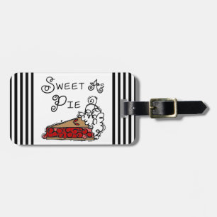 Snoepje als Pastei Bagagelabel