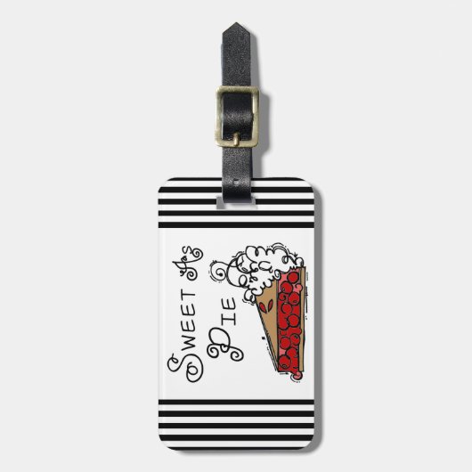 Snoepje als Pastei Bagagelabel (Voorkant verticaal)