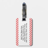 Snoepje als Pastei Bagagelabel (Achterkant verticaal)