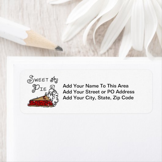 Snoepje als Pastei Etiket (Insitu)