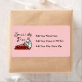 Snoepje als Pastei Etiket (Insitu)