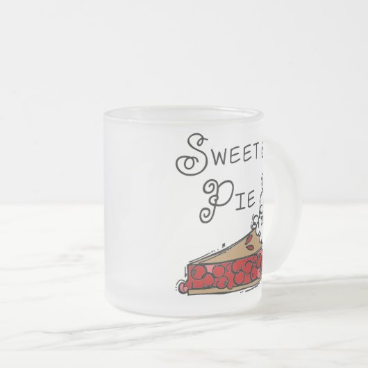 Snoepje als Pastei Matglas Koffiemok (Voorkant rechts)