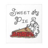 Snoepje als Pastei Notitieblok (Voorkant)