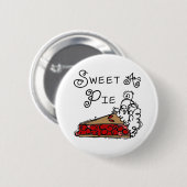 Snoepje als Pastei Ronde Button 5,7 Cm (Voorkant /achterkant)