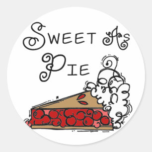 Snoepje als Pastei Ronde Sticker