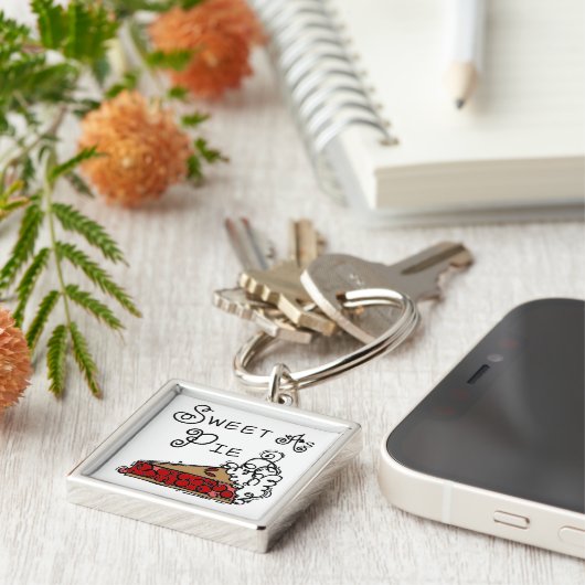 Snoepje als Pastei Sleutelhanger (Zijkant)