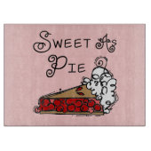 Snoepje als Pastei Snijplank (Voorkant)