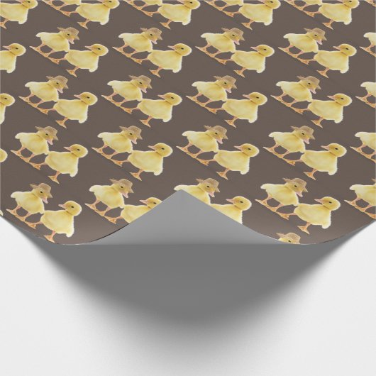 Snoepje bruin cadeaupapier (Hoek)