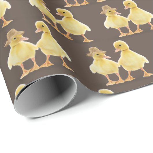 Snoepje bruin cadeaupapier (Rol Hoek)