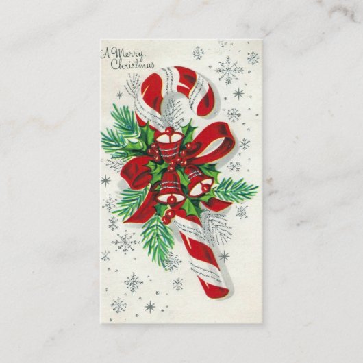 snoepje retro, berichtkaart toevoegen visitekaartje (Voorkant)