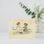 Snoepje van de Illustratie van de Valentijnsdag Feestdagenkaart (Staand voorkant)