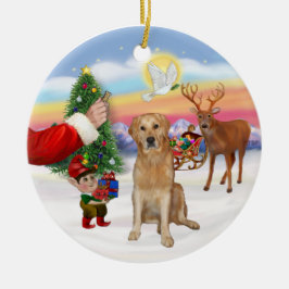 Snoepje voor een Golden Retriever (K) Keramisch Ornament