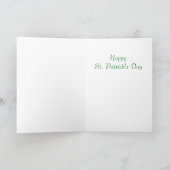 Snoepje Weinig Klaver St. Patrick Kaart (Binnen)