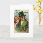 Snoepje Weinig Klaver St. Patrick Kaart (Gele Bloem)