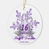 Snoepje Zestien droom-past aan Keramisch Ornament (Links)