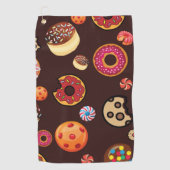 Snoepjes 4 golfhanddoek (Voorkant)