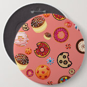 Snoepjes 5 ronde button 6,0 cm (Voorkant /achterkant)