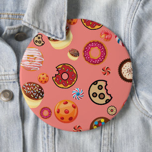 Snoepjes 5 ronde button 6,0 cm