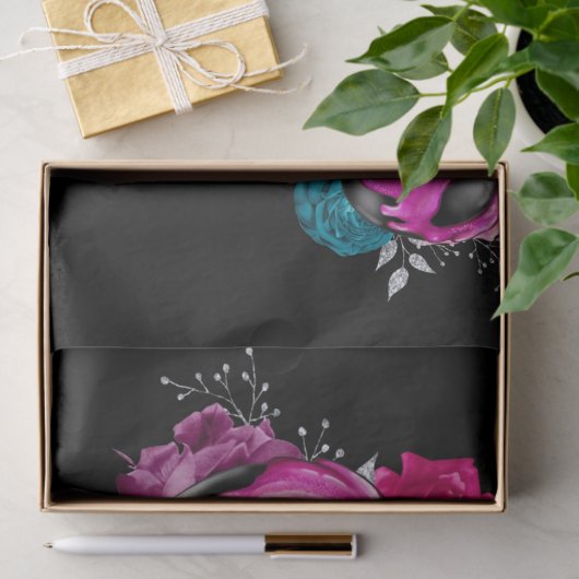 Snoepjes appel met bloemen ontkoppeld tissuepapier (Geschenk)