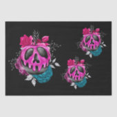 Snoepjes appel met bloemen ontkoppeld tissuepapier (Voorkant)