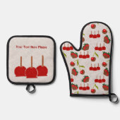 Snoepjes appels ovenwant & pannenlap set (Voorkant)