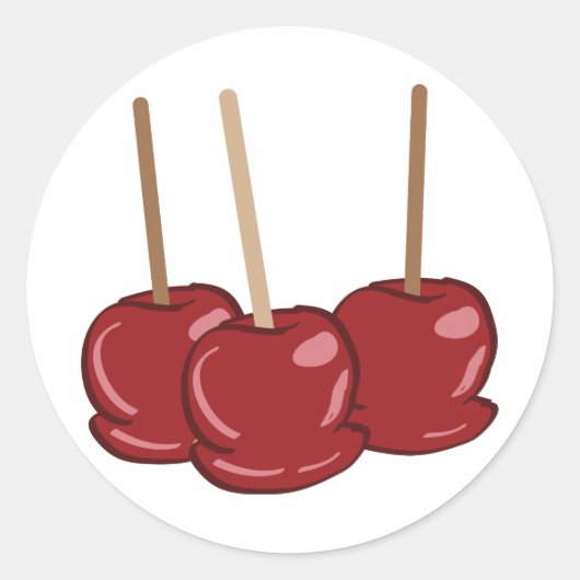 Snoepjes appels ronde sticker (Voorkant)