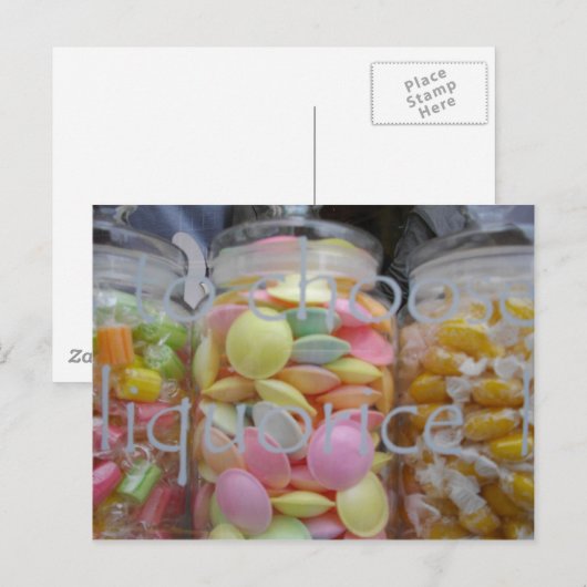 SNOEPJES ASHBOURNE BRIEFKAART (Voorkant / Achterkant)