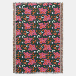 Snoepjes bloemen en paaspatroon - donker deken