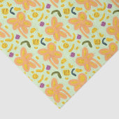 Snoepjes bloemen en paaspatroon - licht tissuepapier (Detail)