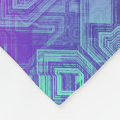 snoepjes circuits - besblauw : fleece deken (Hoek)