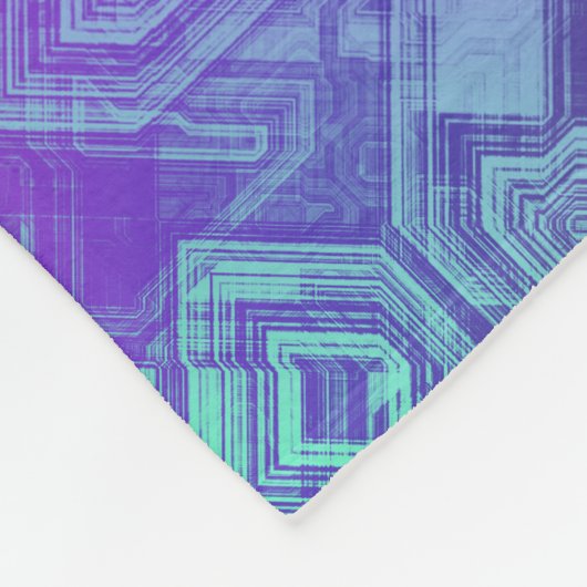 snoepjes circuits - besblauw : fleece deken (Hoek)