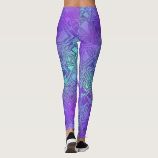 snoepjes circuits - besblauw : leggings (Achterkant)