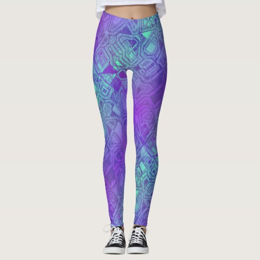 snoepjes circuits - besblauw : leggings (Voorkant)