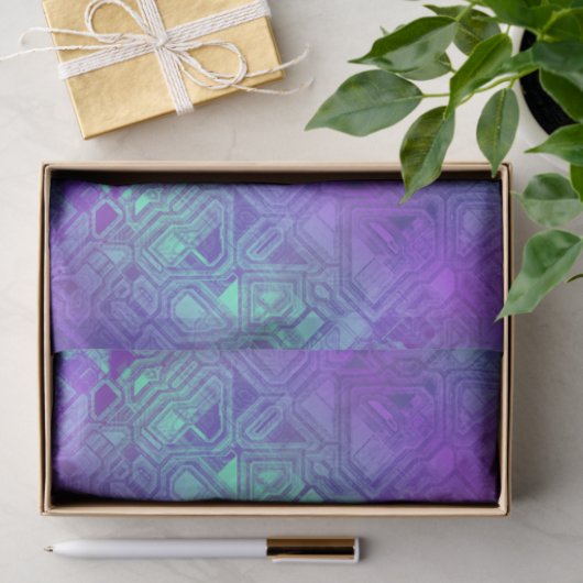 snoepjes circuits - besblauw : tissuepapier (Geschenk)