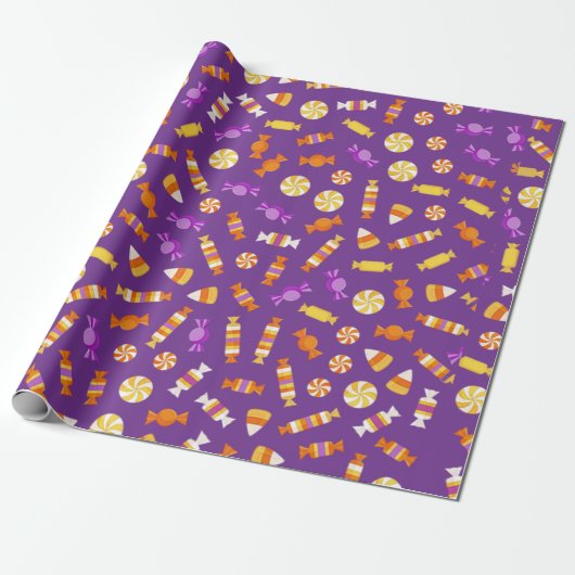 Snoepjes Design Wrapping Paper Cadeaupapier (Uitgerold)