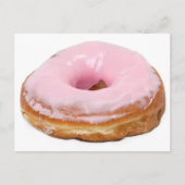 Snoepjes Dessert Eten Roze Frosted Donut Briefkaart (Voorkant)