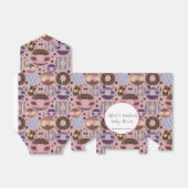Snoepjes Donuts Meisje Baby Shower Bedankdoosjes (Uitgevouwen)
