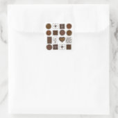 Snoepjes Doos Chocolade Chocolade Chocolade Valent Vierkante Sticker (Tas)
