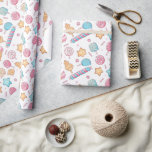 Snoepjes en Ice Cream Christmas Cadeaupapier<br><div class="desc">Voeg een heerlijke touch toe aan uw cadeau-geven met onze Snoepjes en Ice Cream Wrapping Paper. Met een leuk en levendig ontwerp van kleurrijke snoepjes en grillige ijsjes, brengt dit inpakpapier een uitbarsting van zoetheid en vreugde aan uw cadeaus. Perfect voor verjaardagen, feesten of elke gelegenheid die vraagt om een...</div>