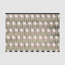 snoepjes en sneeuwsnoepjes op gegolfd uiterlijk tissuepapier