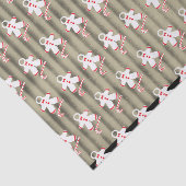 snoepjes en sneeuwsnoepjes op gegolfd uiterlijk tissuepapier (Detail)