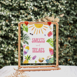 Snoepjes en traktaties Dessert Station Sign Poster