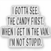 Snoepjes, Grappige Stickers, Sarcastische Stickers (Voorkant)