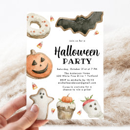 Snoepjes Halloween Feest Kaart
